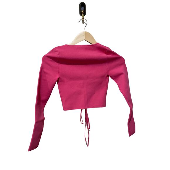 ALICE + OLIVIA HILARIA LACE FRONT TOP SIZE XS - Picture 5 of 7